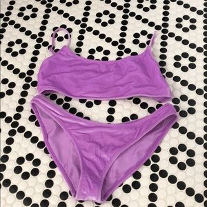 TRIANGL purple velvet bikini brand new